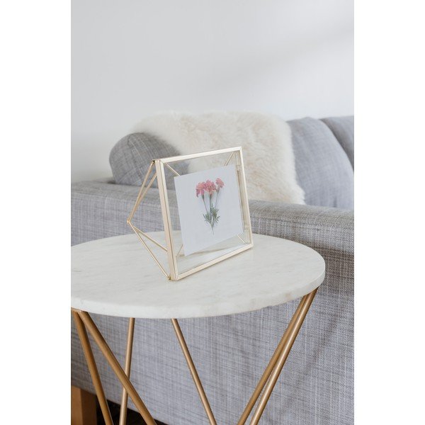 Kovový stojací/na zeď rámeček ve zlaté barvě 15x20 cm Prisma – Umbra-image-4