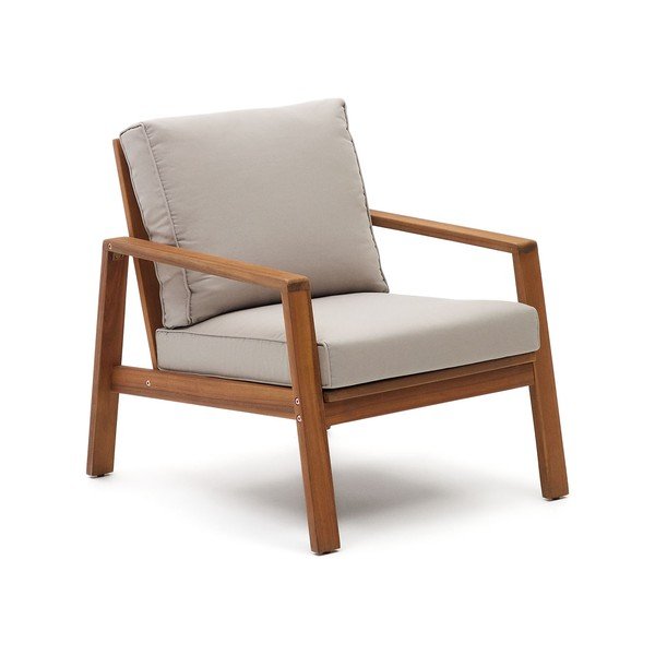 Béžový/v tmavě přírodní barvě zahradní lounge set z masivu akácie pro 4 Frares – Kave Home-image-4