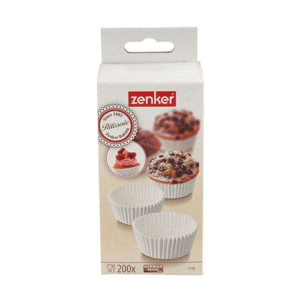 Sada 200 bílých papírových košíčků na pečení Zenker Muffin, ø 5 cm-image-1