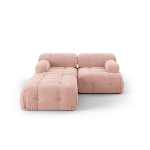 Světle růžová rohová pohovka Ferento – Cosmopolitan Design
