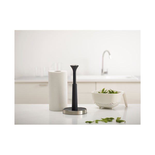 Černý stojan na kuchyňské utěrky Joseph Joseph Push´n´Tear-image-3