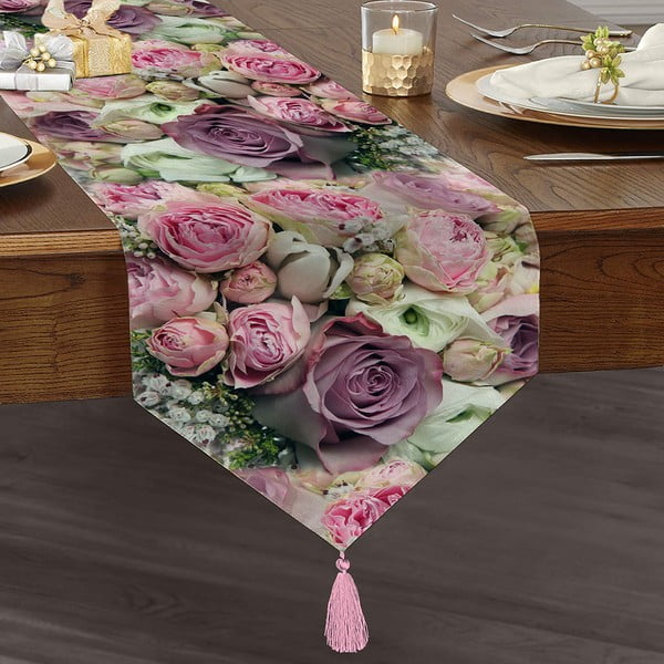 Běhoun na stůl 45x140 cm Roses – Mila Home-image-2