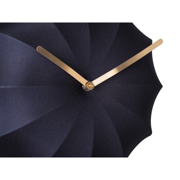 Tmavě modré nástěnné hodiny Karlsson Stretch, ø 40 cm-image-2