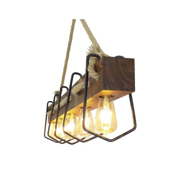 Závěsné svítidlo z borovicového dřeva Jason-image-1