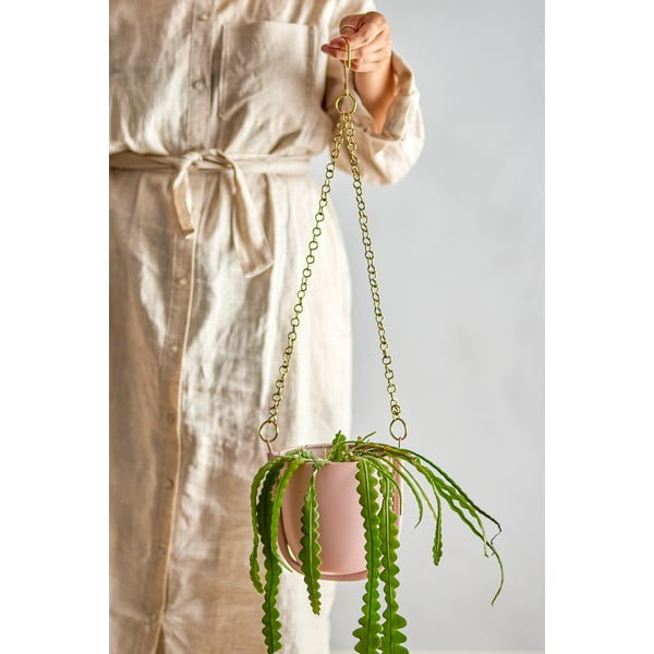 Kovový závěsný obal na květináč Kati – Bloomingville-image-1