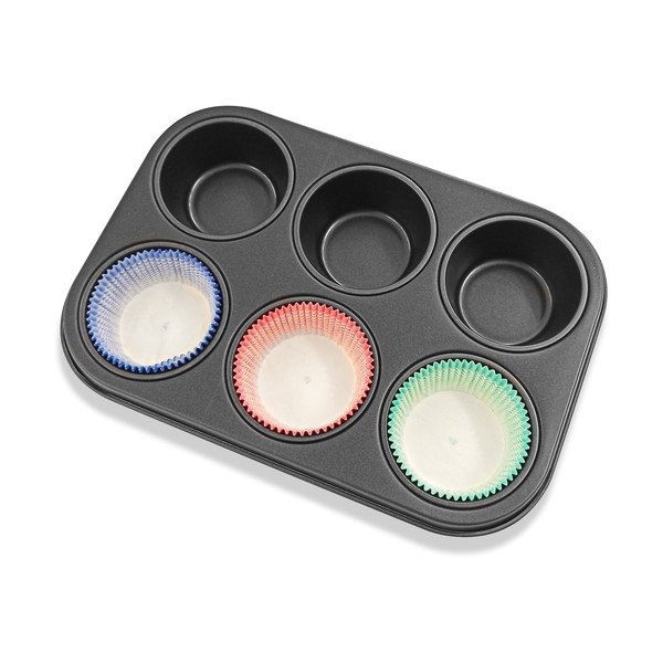 Set ocelové formy na 6 muffinů a 30 papírových košíčků Guardini-image-3