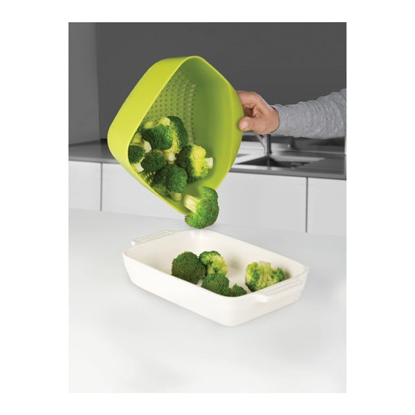 Velký zelený kubický cedník Joseph Joseph Square Colander-image-2