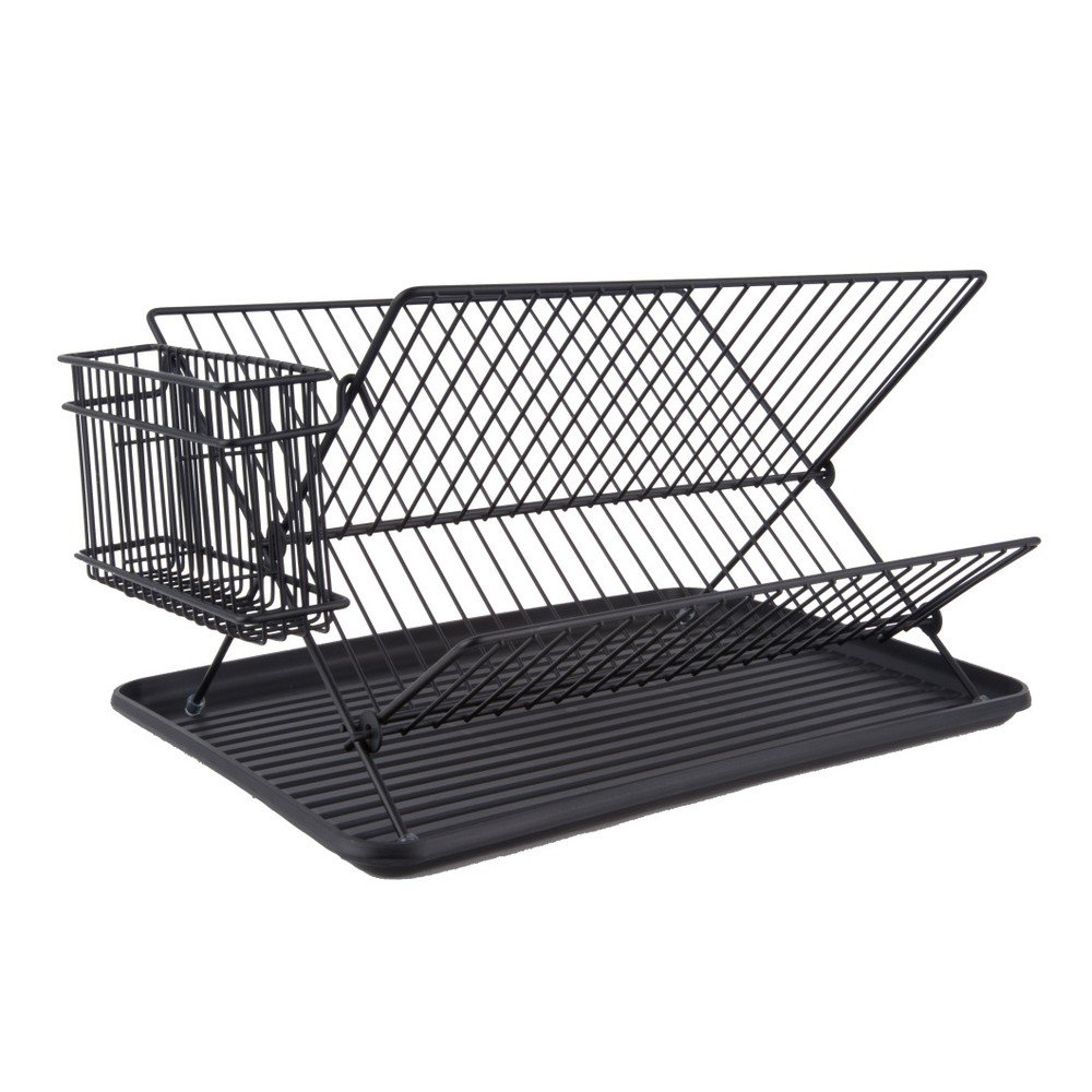 Černý odkapávač nádobí PT LIVING