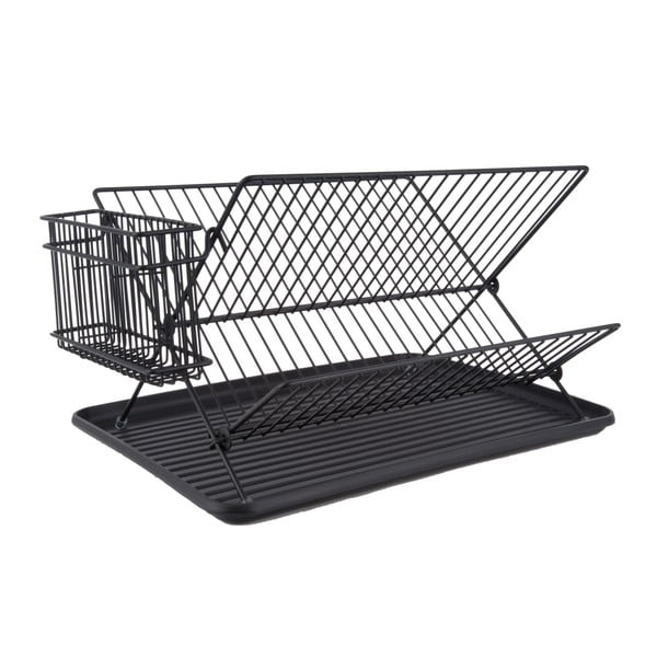 Černý odkapávač nádobí PT LIVING