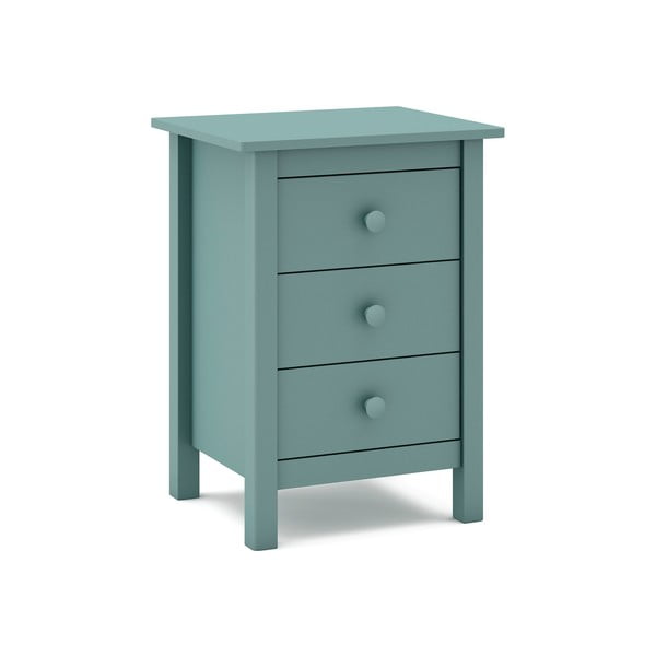 Dětský noční stolek z borovicového dřeva v petrolejové barvě Max – Marckeric-image-4