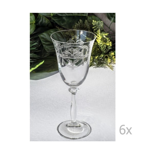 Sada 6 skleněných skleniček Theoharis, 250 ml