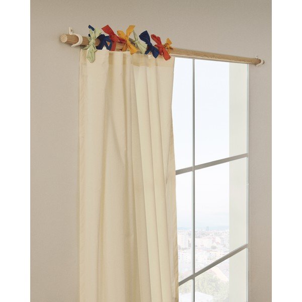 Krémový bavlněný dětský závěs 135x270 cm Zelda – Kave Home-image-1