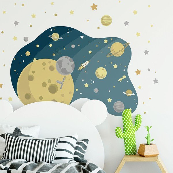 Dětská nástěnná samolepka Ambiance The Starry Galaxy, 90 x 60 cm-image-2