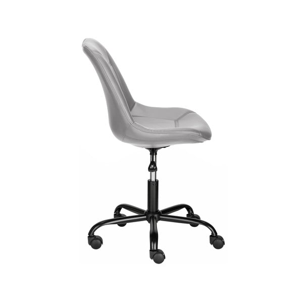 Šedá kancelářská židle z imitace kůže Kenny – Støraa-image-2