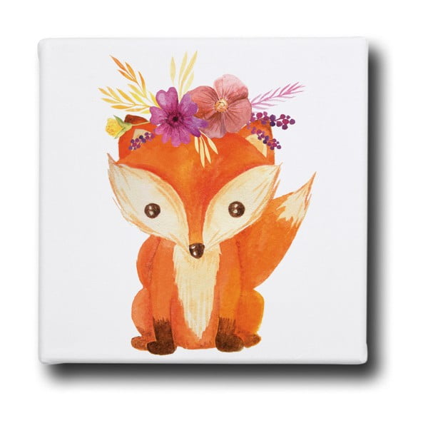 Obraz Mr. Little Fox Fox with Flowers