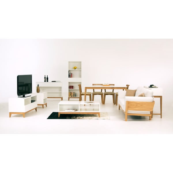 Bílý televizní stolek Woodman Blanco-image-1