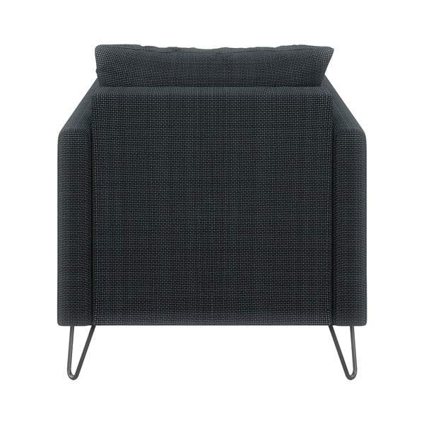 Tmavě šedé žinylkové křeslo Freya – Ropez-image-2