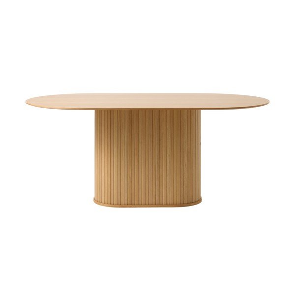 Jídelní stůl s deskou v dubovém dekoru 95x180 cm Nola – Unique Furniture-image-2