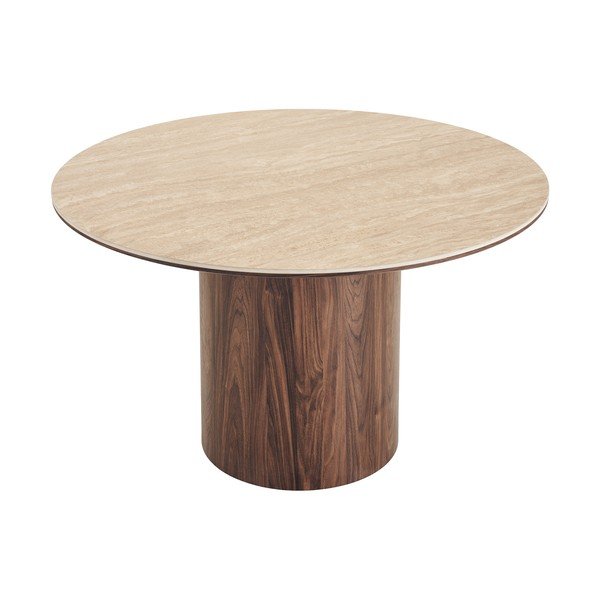 Kulatý jídelní stůl s keramickou deskou ø 120 cm Delphi – House Nordic-image-3
