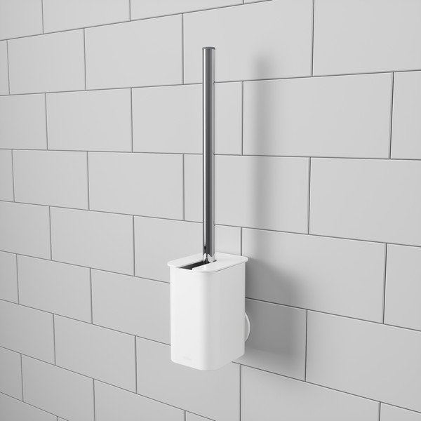 Bílá samodržící plastová WC štětka Flex – Umbra-image-1