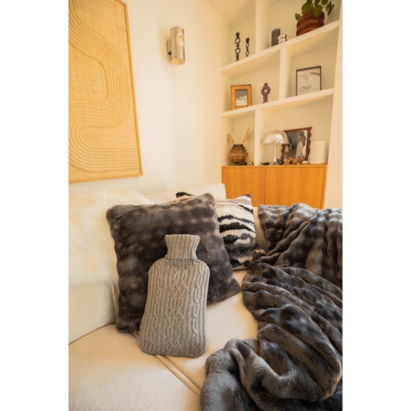 Šedá deka z mikroplyše 150x200 cm Wave – Tiseco Home Studio-image-3