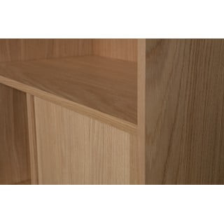 Modulární knihovna v dekoru dubu v přírodní barvě 77x199 cm Modulair – vtwonen