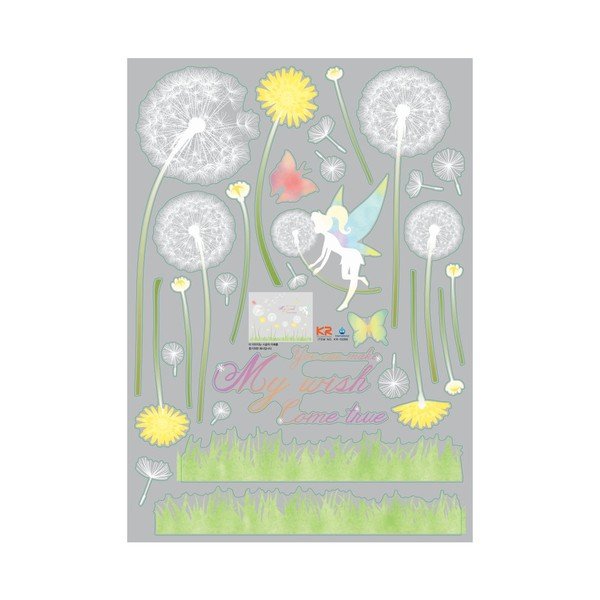 Sada nástěnných samolepek Ambiance Dandelion and Little Fairy-image-2