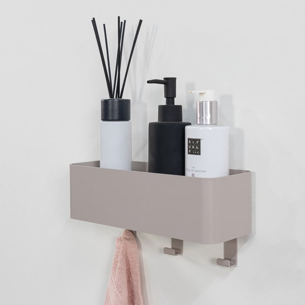 Taupe nástěnná ocelová koupelnová polička Multi – Spinder Design-image-1