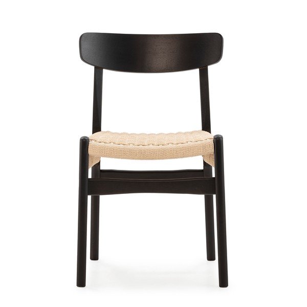 Černé jídelní židle v sadě 2 ks z kaučukového dřeva Biel – MOME-image-3