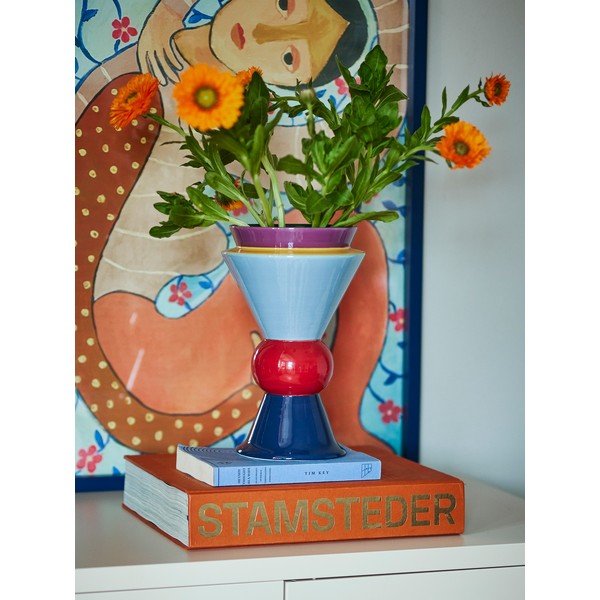Keramická ručně malovaná váza (výška 26,5 cm) Trilla – Bloomingville-image-1
