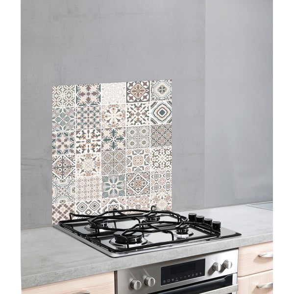 Skleněný kryt na stěnu u sporáku Wenko Splashback Tile-image-1