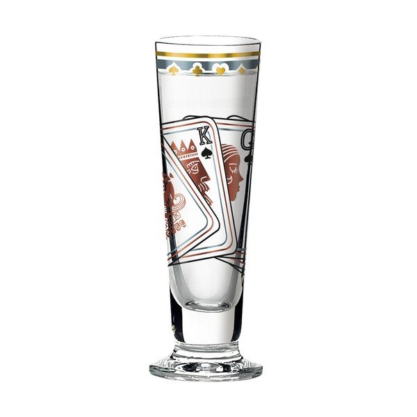 Set panáka z křišťálového skla a 5 podtácků Ritzenhoff Sascha Morawetz, 50 ml