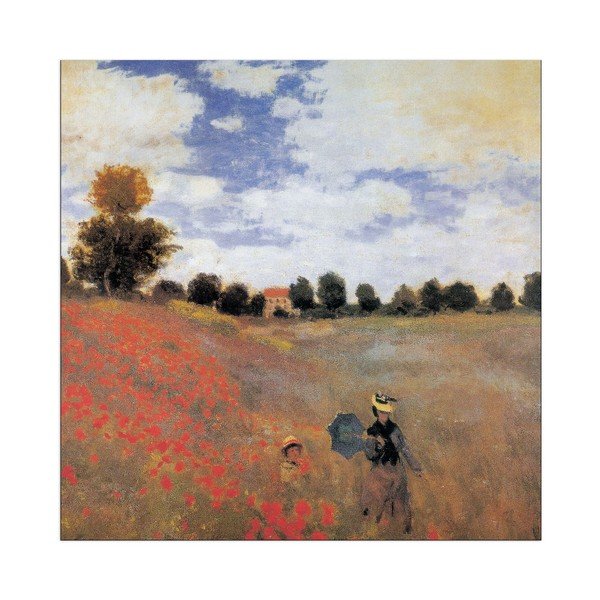 Monet - Detail Vlčí máky v Argenteuil