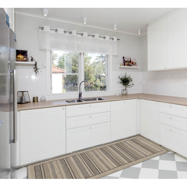 Béžový běhoun Floorita Velour, 55 x 280 cm-image-2