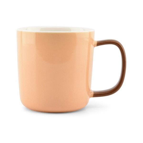 Oranžový hrnek z kostního porcelánu 370 ml Mae – ONA