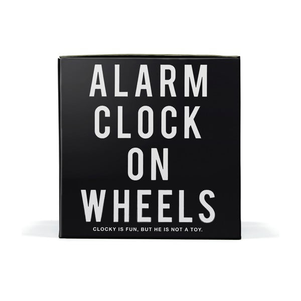Clocky, budík na kolečkách, černý-image-1