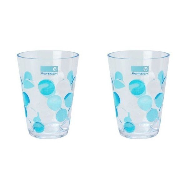 Sada modrých sklenic Spot 250 ml, 2 ks