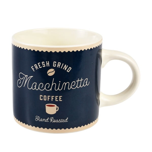 Tmavě modrý/krémový keramický hrnek 350 ml Macchinetta – Rex London-image-2