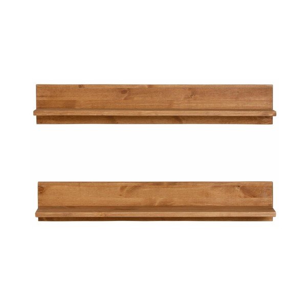 Nástěnná polička z masivního borovicového dřeva Støraa Salento-image-1