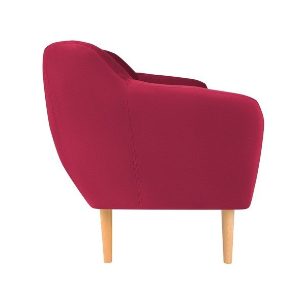 Tmavě růžová sametová pohovka Mazzini Sofas Sardaigne, 188 cm-image-2