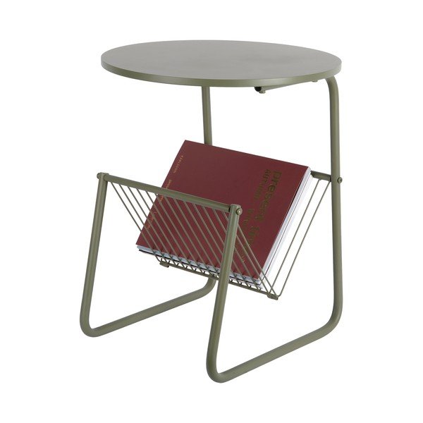 Kovový kulatý odkládací stolek ø 40 cm Riqueza Revista – Leitmotiv-image-2