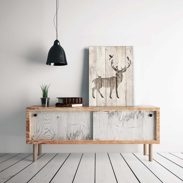 Dřevěná cedule 40x60 cm Deer – Really Nice Things-image-1