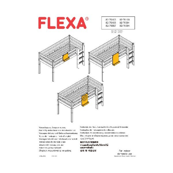 Černá závěsná tabule k dětské posteli Flexa Classic-image-1