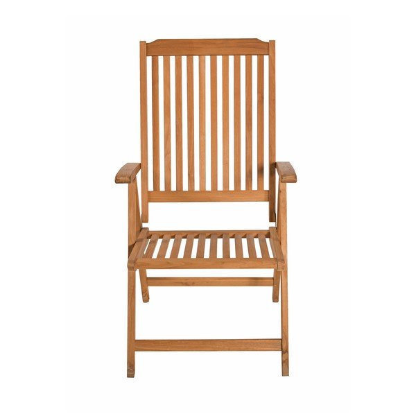 Hnědé dřevěné zahradní křeslo Solo – Garden Pleasure-image-1