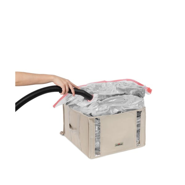 Vakuový látkový úložný box na oblečení 42x40x25 cm Life – Compactor-image-3