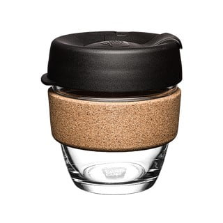 Černo-hnědý cestovní hrnek 227 ml Brew Cork Black S – KeepCup