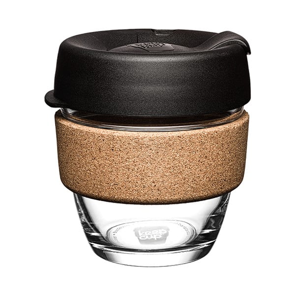 Černo-hnědý cestovní hrnek 227 ml Brew Cork Black S – KeepCup