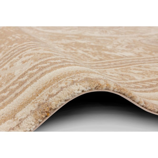 Béžový vlněný koberec 133x180 cm Emily – Agnella-image-2