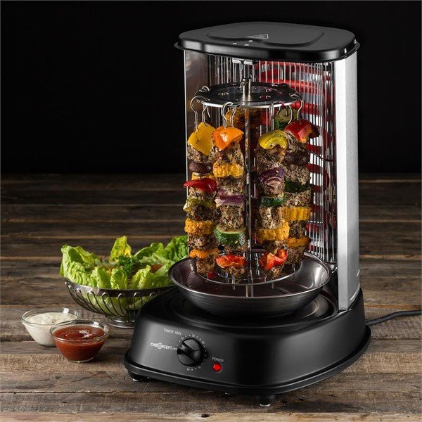 Černý gril na kebab OneConcept Master-image-1