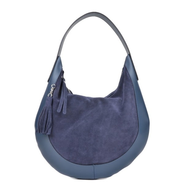 Modrá kožená kabelka Isabella Rhea Moon Blu